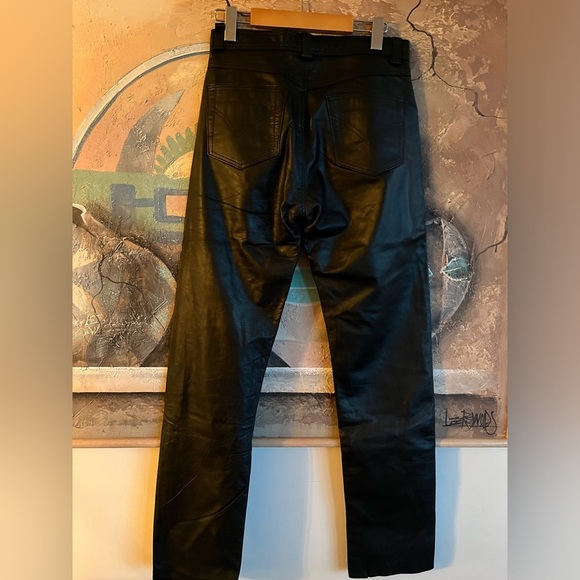 JJ Williams Made in England Real Leather Pants size 30 - Picture 5 of 8
